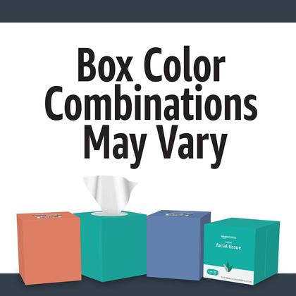 Imagem de Lenço facial Amazon Basics com loção de 2 camadas (300 unidades x 8)