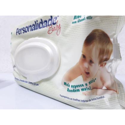 Lenço toalha toalhinha umedecida Personalidade baby pacote c/100 unidades - Eurofral Imagem de Lenço toalha toalhinha umedecida Personalidade baby pacote c/100 unidades