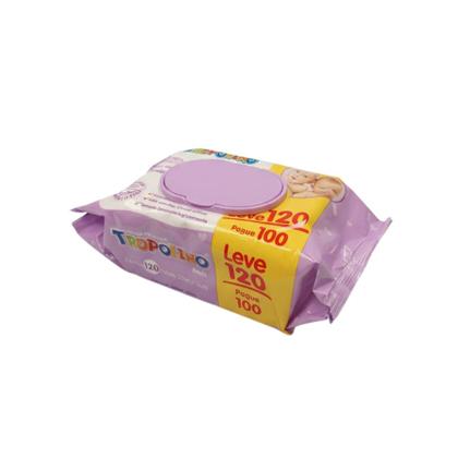 Imagem de Lenço Umedecida Tropolino 120 Folhas - 5 Unidades