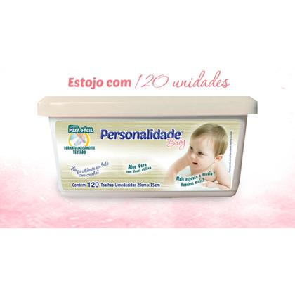 Imagem de Lenço Umedecido Com Estojo 120und 20cmx15cm - Personalidade