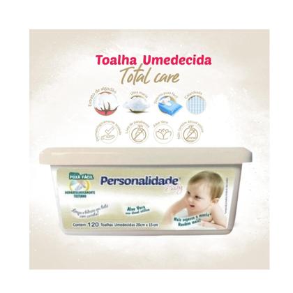Imagem de Lenço Umedecido Com Estojo 120und 20cmx15cm - Personalidade