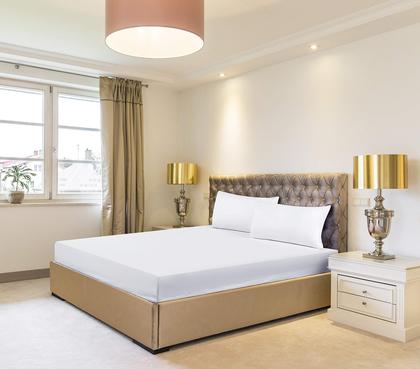 Imagem de Lençóis com elástico Utopia Bedding King, pacote com 6 unidades, microfibra macia branca