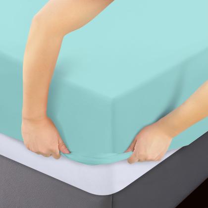 Imagem de Lençóis com elástico Utopia Bedding Queen, pacote com 6 unidades de microfibra macia