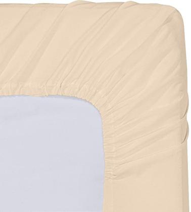 Imagem de Lençóis com elástico Utopia Bedding Queen, pacote com 6 unidades, microfibra macia bege