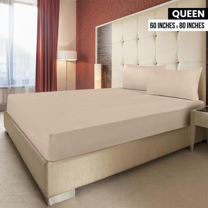 Imagem de Lençóis com elástico Utopia Bedding Queen, pacote com 6 unidades, microfibra macia bege