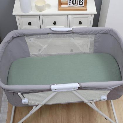 Imagem de Lençóis de berço ajustados para bebês Onacosht 84x48cm, pacote com 3