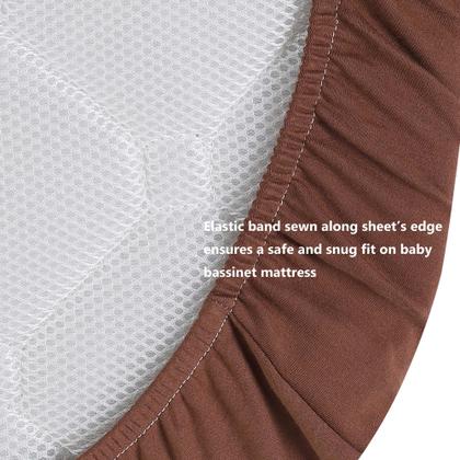 Imagem de Lençóis de berço Onacosht 100% algodão orgânico 90 x 50 cm, pacote com 2