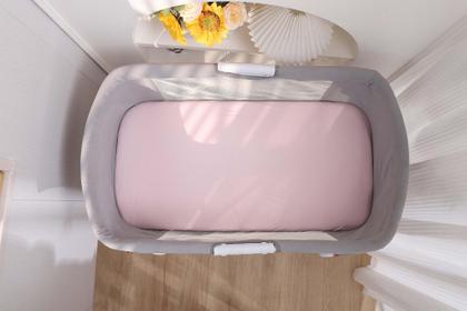 Imagem de Lençóis de berço Onacosht 100% algodão orgânico 90 x 50 cm, pacote com 2