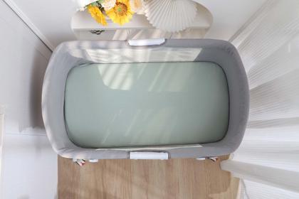 Imagem de Lençóis de berço Onacosht 100% algodão orgânico compatíveis com SNOO