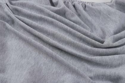 Imagem de Lençóis de berço Onacosht 100% algodão orgânico, pacote com 2 unidades, cinza/azul