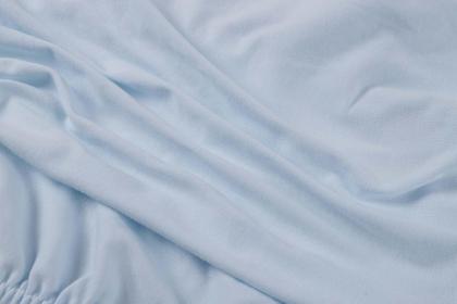 Imagem de Lençóis de berço Onacosht 100% algodão orgânico, pacote com 2 unidades, cinza/azul