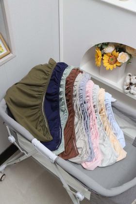 Imagem de Lençóis de berço Onacosht 100% algodão orgânico, pacote com 2 unidades rosa/cinza