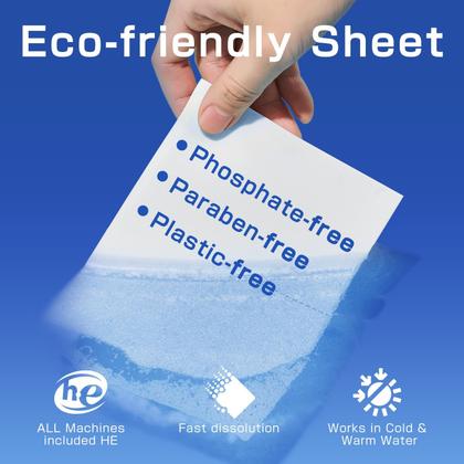 Imagem de Lençóis de detergente para roupa Soulink 480 Loads (pacote com 2)
