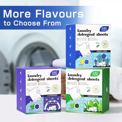 Imagem de Lençóis de detergente para roupa Soulink 480 Loads (pacote com 2)