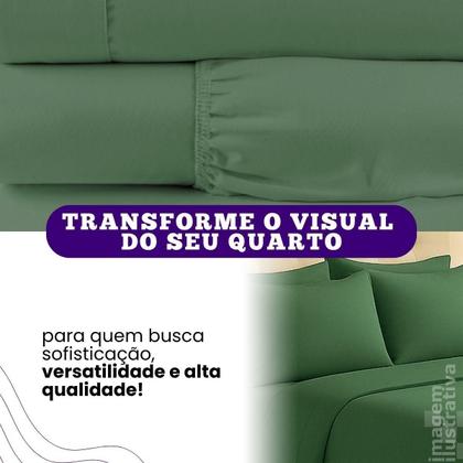 Imagem de Lençol 300 fios Casal Padrão 4 Peças Com Elástico Unissex