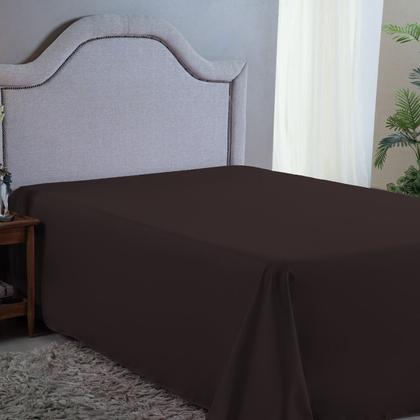 Imagem de Lençol 400 Fios King Size Sem Elástico 01 peça 40cm Altura PREMIUM Tecido Super Macio Alta Qualidade