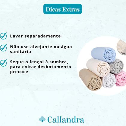 Imagem de Lençol Avulso Casal Virol sem Elástico Percal 400 Fios Peletizado