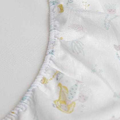 Imagem de Lençol Avulso Com Elástico para Berço Americano Bebê Estampado 100% Algodão Papi