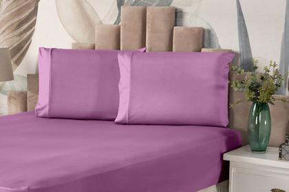 Imagem de Lençol Avulso com Elástico para Cama Queen Dia a Dia Malha Gel Liso