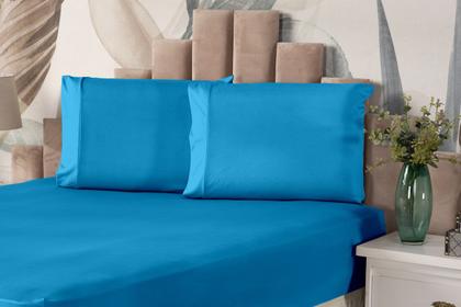 Imagem de Lençol Avulso com Elástico para Cama Queen Dia a Dia Malha Gel Liso