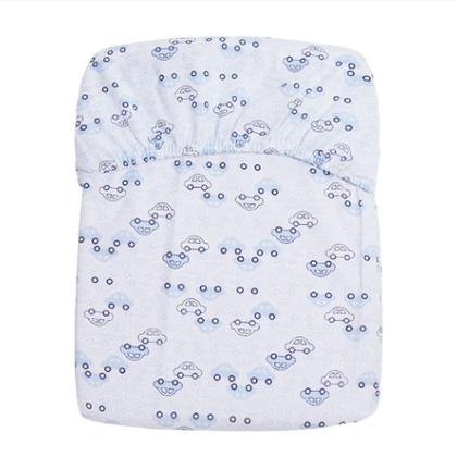 Imagem de Lençol Avulso Infantil Com Elástico Estampado Berço Americano 100% Algodão Papi Menino e Menina