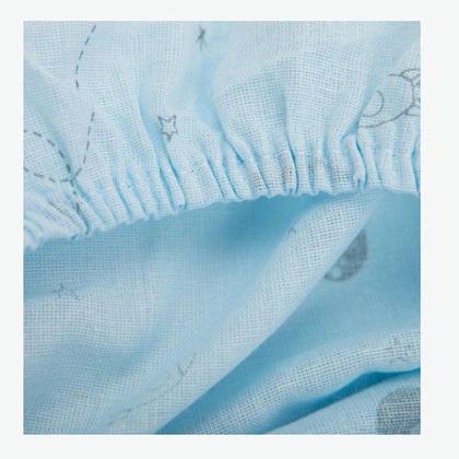 Imagem de Lençol Avulso Infantil Com Elástico Estampado Berço Americano 100% Algodão Papi Menino e Menina