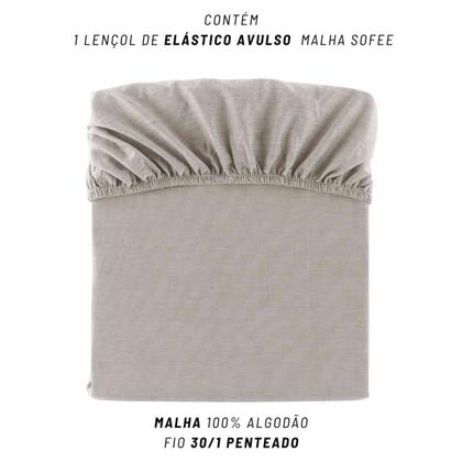 Imagem de Lençol Avulso King Kacyumara Malha 100% Algodão Sofee Liso