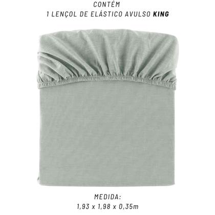 Imagem de Lençol Avulso King Kacyumara Malha 100% Algodão Sofee Liso