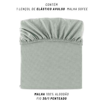 Imagem de Lençol Avulso King Kacyumara Malha 100% Algodão Sofee Liso