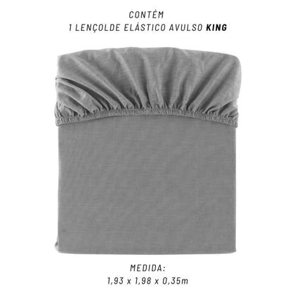 Imagem de Lençol Avulso King Kacyumara Malha 100% Algodão Sofee Liso