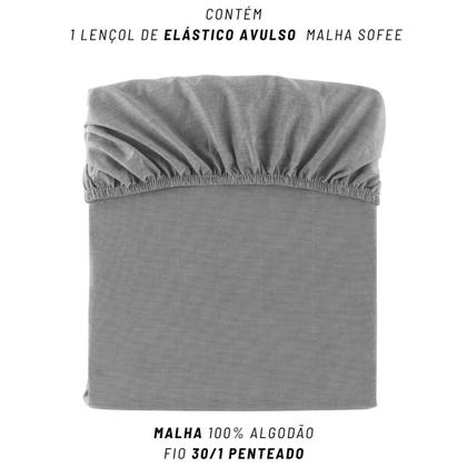 Imagem de Lençol Avulso King Kacyumara Malha 100% Algodão Sofee Liso