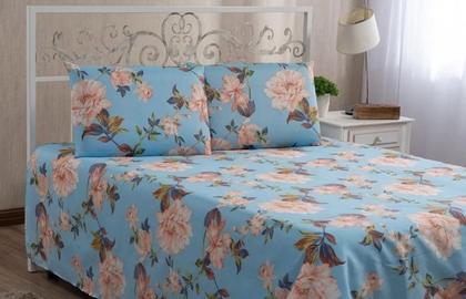 Imagem de Lençol Avulso Para Cama Casal Sem Elástico Microfibra Estampadas Sortidos