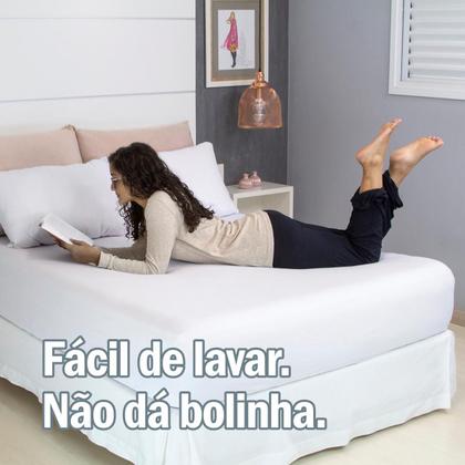 Imagem de Lençol Avulso Solteiro Malha 100% Algodão Liso Com Elástico