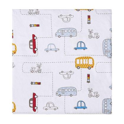 Imagem de Lençol Bebê Avulso Com Elástico Carrinhos Papi