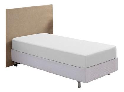 Imagem de lençol branco solteiro c/ elastico avulso percal 200 fios