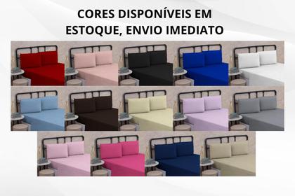 Imagem de Lençol Cama Box Casal 01 Peça Premium 150 Fios SEM ELÁSTICO Avulso Poliéster