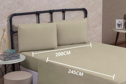 Imagem de Lençol Cama Box Casal 01 Peça Premium 150 Fios SEM ELÁSTICO Avulso Poliéster