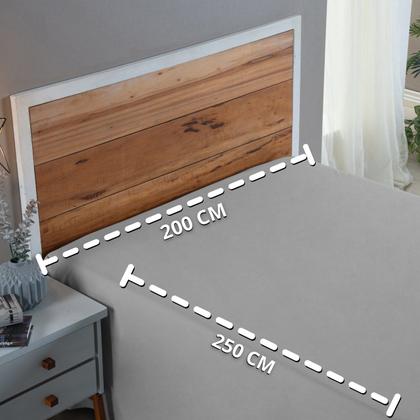 Imagem de Lençol Cama Box Casal 100% Algodão 200 Fios Virol Sem Elástico Hotel Pousada Revenda