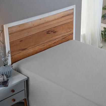 Imagem de Lençol Cama Box Casal 100% Algodão 200 Fios Virol Sem Elástico Hotel Pousada Revenda