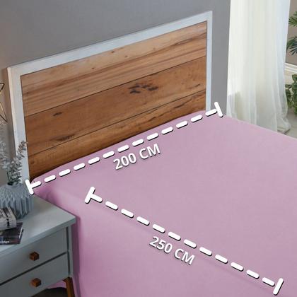 Imagem de Lençol Cama Box Casal 100% Algodão 200 Fios Virol Sem Elástico Hotel Pousada Revenda