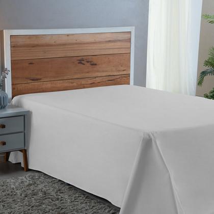 Imagem de Lençol Cama Box Queen 01 Peça Percal 300 Fios Liso SEM ELÁSTICO 100% Algodão PREMIUM Avulso