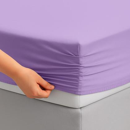 Imagem de Lençol cama Casal 400 Fios 3 Peças 100% algodao com elastico