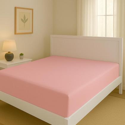 Imagem de Lençol cama Casal 400 Fios 3 Peças 100% algodao com elastico