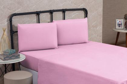 Imagem de Lençol Cama de King Size Avulso 200 Fios Sem Elástico Percal 100% Algodão Cama Box Pousada Revenda