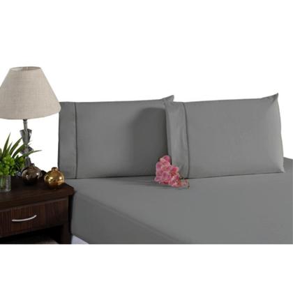 Imagem de Lençol Casal 4 Peças Algodão 400 Fios Conforto e Estilo