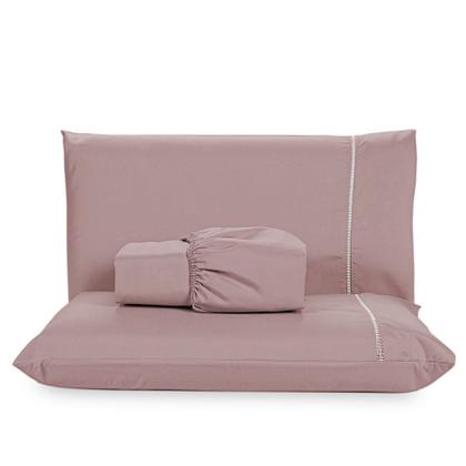 Imagem de Lençol Casal 4 Peças Algodão 400 Fios Conforto e Estilo