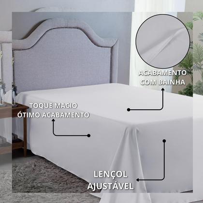 Imagem de Lençol Casal 400 Fios Virol Avulso Macio Aveludo Cama Infantil Sem Elástico