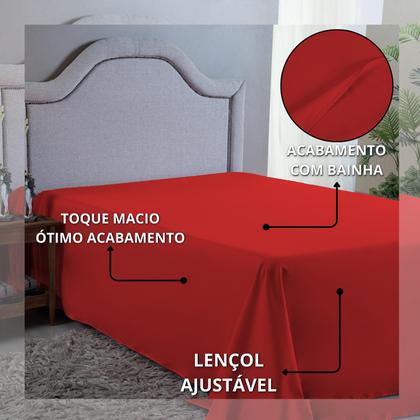 Imagem de Lençol Casal 400 Fios Virol Avulso Macio Aveludo Cama Infantil Sem Elástico