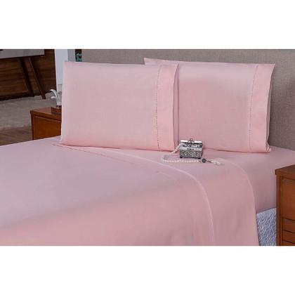 Imagem de Lençol Casal 40cm de Altura C/ Elástico Percal 200 Fios 100% Algodão