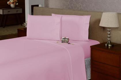 Imagem de Lençol Casal c/ Elástico 40cm Avulso Percal 180 fios 80% Algodão